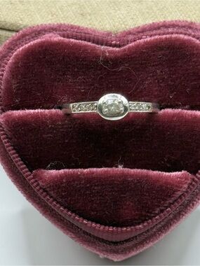 Sterling Silver RSC White CZ Accent Oval Cocktail Ring
